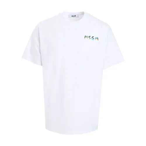 Msgm - Tops > T-Shirts - White - Msgm - Modalova