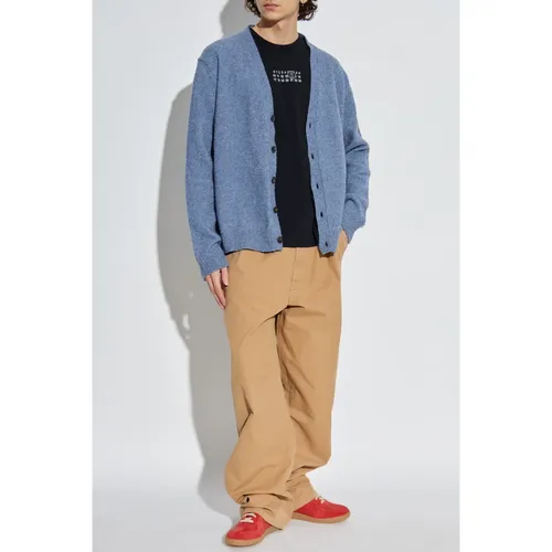 Trousers > Wide Trousers - - MM6 Maison Margiela - Modalova