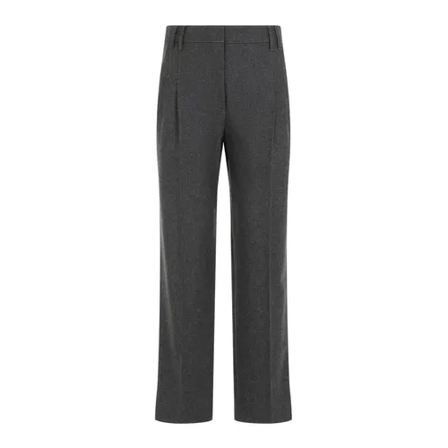 Trousers > Straight Trousers - - Brunello Cucinelli - Modalova