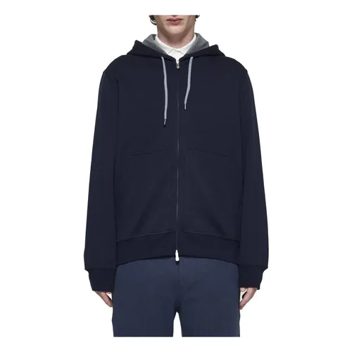 Sweatshirts & Hoodies > Zip-throughs - - Brunello Cucinelli - Modalova