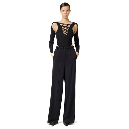 Trousers > Wide Trousers - - Elisabetta Franchi - Modalova