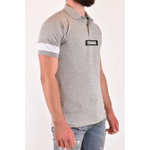 Sun68 - Tops > Polo Shirts - Gray - Sun68 - Modalova