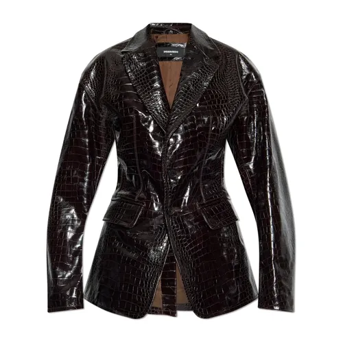 Jackets > Leather Jackets - - Dsquared2 - Modalova