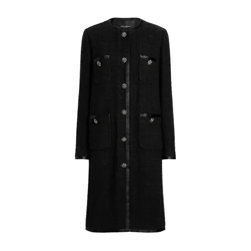 Coats > Single-Breasted Coats - - Dolce & Gabbana - Modalova