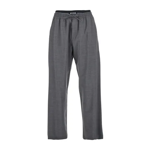 Trousers > Straight Trousers - - Msgm - Modalova