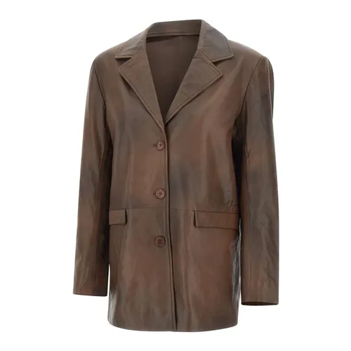 Jackets > Leather Jackets - - Rotate Birger Christensen - Modalova