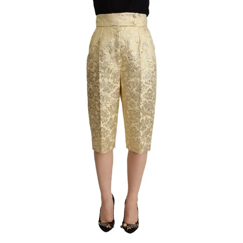 Trousers > Cropped Trousers - - Dolce & Gabbana - Modalova