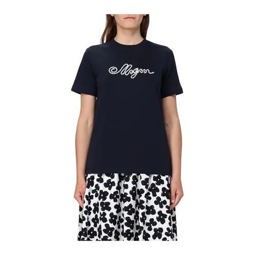 Msgm - Tops > T-Shirts - Blue - Msgm - Modalova