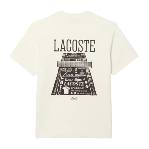 Lacoste - Tops > T-Shirts - White - Lacoste - Modalova
