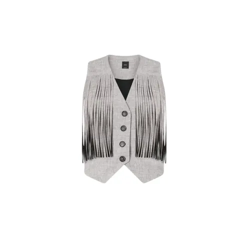 Pinko - Jackets > Vests - Black - Pinko - Modalova