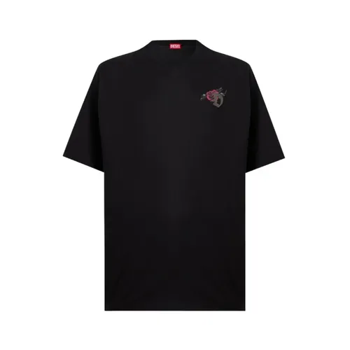 Diesel - Tops > T-Shirts - Black - Diesel - Modalova
