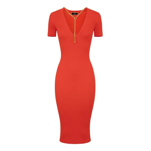 Dresses > Day Dresses > Knitted Dresses - - Elisabetta Franchi - Modalova