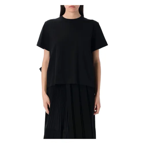 Sacai - Tops > T-Shirts - Black - Sacai - Modalova