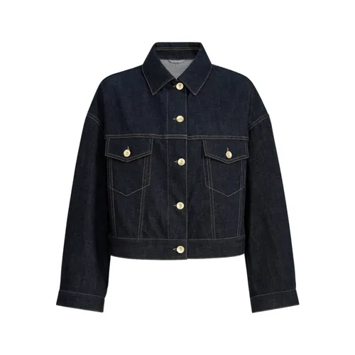 Jackets > Denim Jackets - - Brunello Cucinelli - Modalova