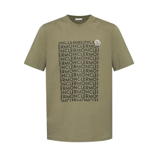 Moncler - Tops > T-Shirts - Green - Moncler - Modalova