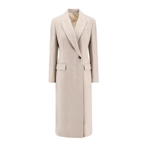 Coats > Single-Breasted Coats - - Brunello Cucinelli - Modalova