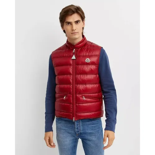 Moncler - Jackets > Vests - Red - Moncler - Modalova
