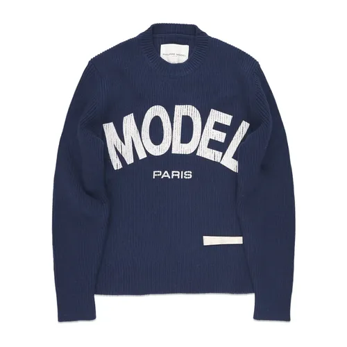 Knitwear > Round-neck Knitwear - - Philippe Model - Modalova