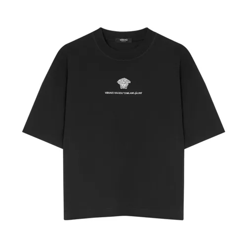 Versace - Tops > T-Shirts - Black - Versace - Modalova