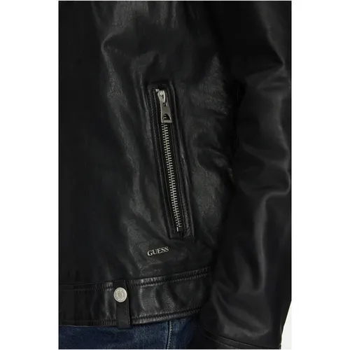 Jackets > Leather Jackets - - Guess - Modalova
