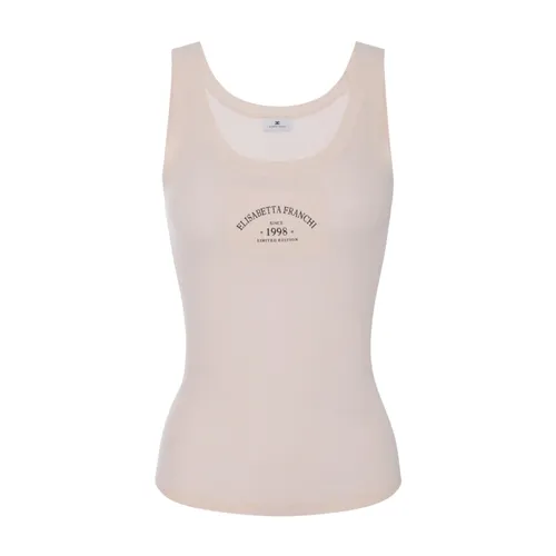Tops > Sleeveless Tops - - Elisabetta Franchi - Modalova