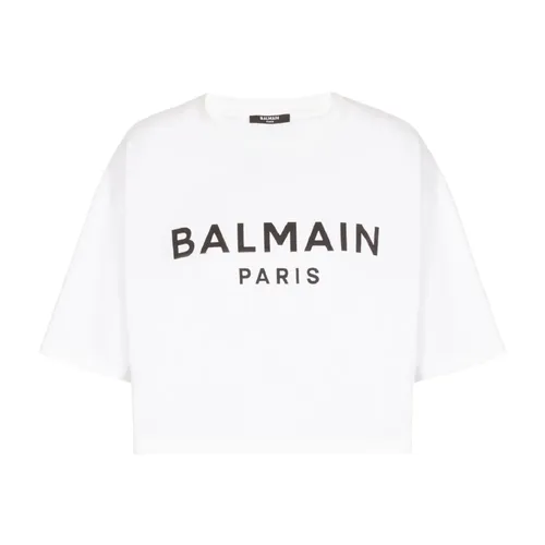 Balmain - Tops > T-Shirts - White - Balmain - Modalova