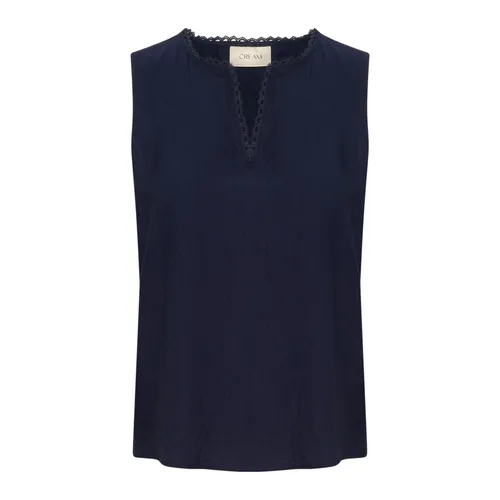 Tops > Sleeveless Tops - - Cream - Modalova