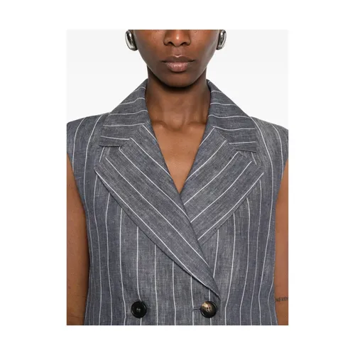Max Mara - Jackets > Vests - Gray - Max Mara - Modalova