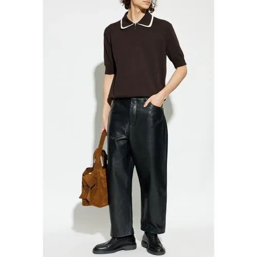 Trousers > Leather Trousers - - Jil Sander - Modalova