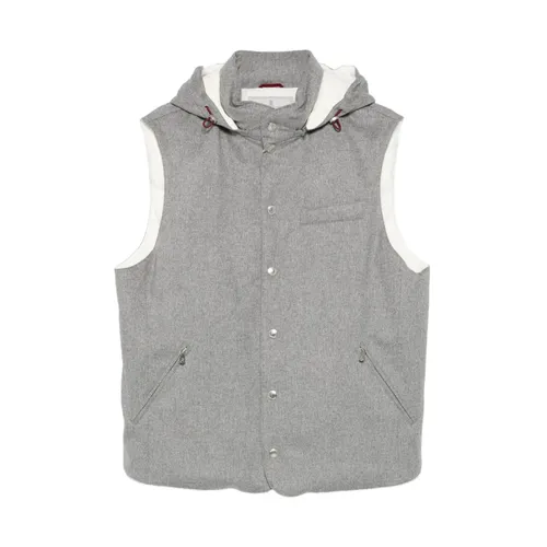 Jackets > Vests - - Brunello Cucinelli - Modalova