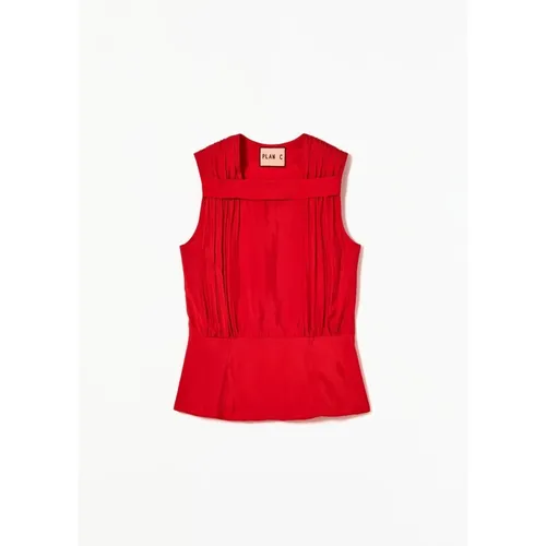 Blouses & Shirts > Blouses - - Plan C - Modalova