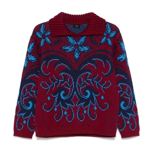 Knitwear > V-neck Knitwear - - Etro - Modalova