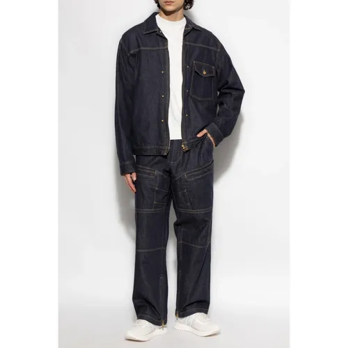 Jackets > Denim Jackets - - Moncler - Modalova