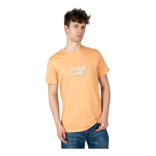 Guess - Tops > T-Shirts - Orange - Guess - Modalova