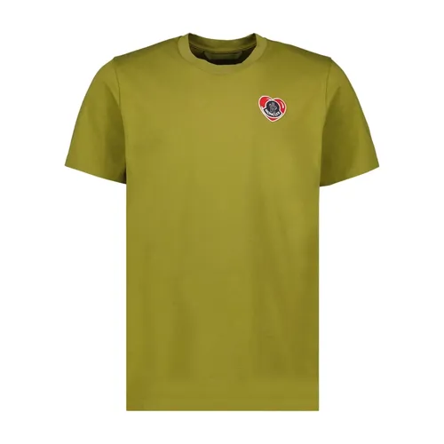 Moncler - Tops > T-Shirts - Green - Moncler - Modalova