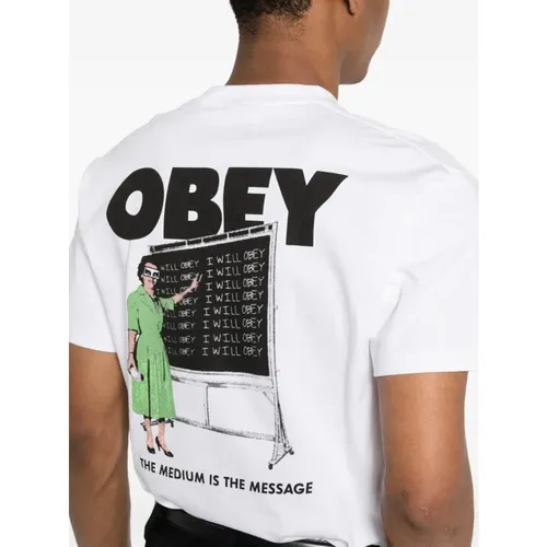 Obey - Tops > T-Shirts - White - Obey - Modalova