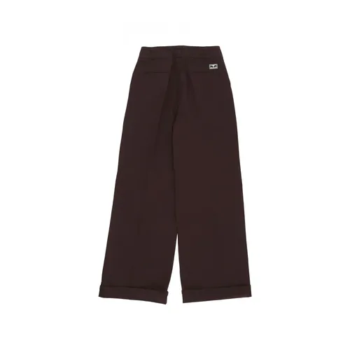 Trousers > Wide Trousers - - Obey - Modalova