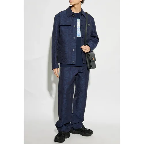 Versace - Tops > T-Shirts - Blue - Versace - Modalova