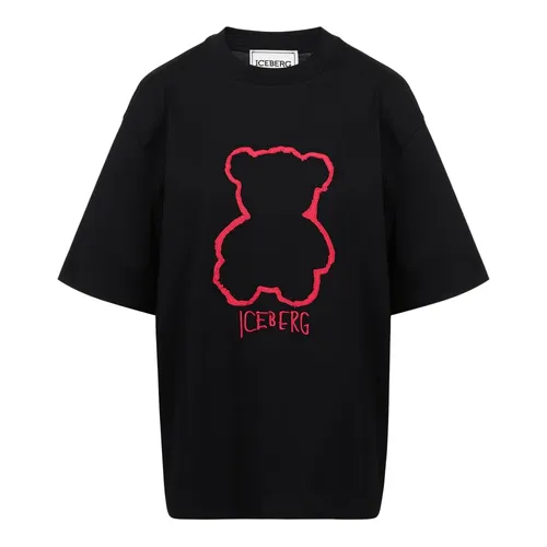 Iceberg - Tops > T-Shirts - Black - Iceberg - Modalova
