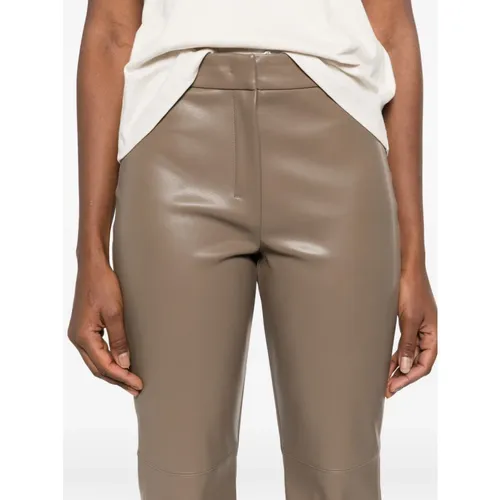 Trousers > Leather Trousers - - Max Mara - Modalova