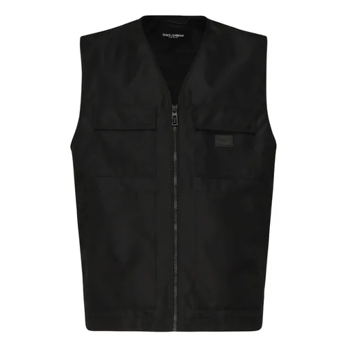 Jackets > Vests - - Dolce & Gabbana - Modalova