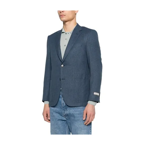 Canali - Jackets > Blazers - Blue - Canali - Modalova