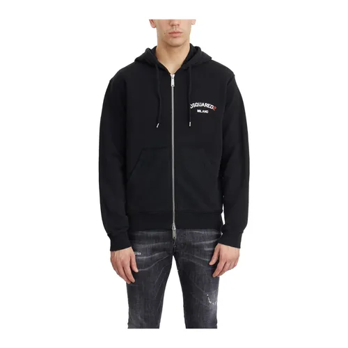 Sweatshirts & Hoodies > Zip-throughs - - Dsquared2 - Modalova