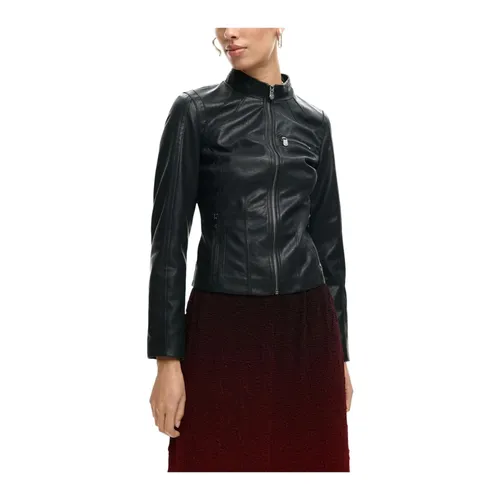Jackets > Leather Jackets - - Desigual - Modalova