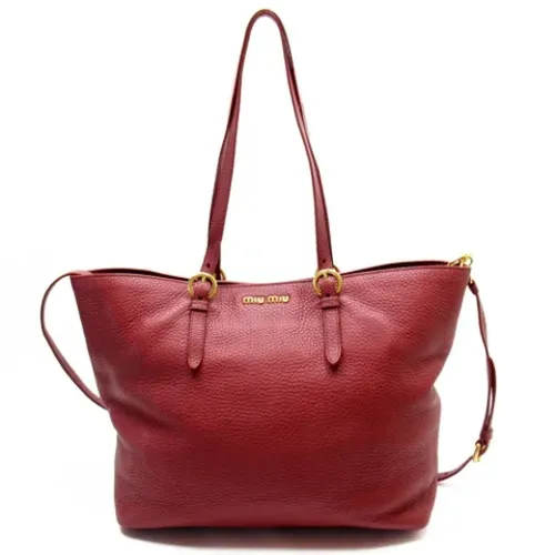 Pre-owned > Pre-owned Bags > Pre-owned Tote Bags - - Miu Miu Pre-owned - Modalova