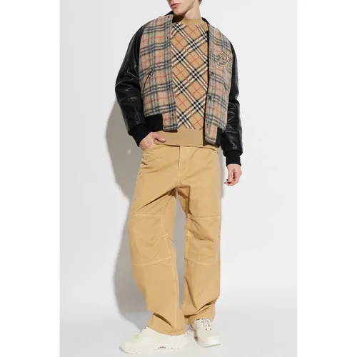 Trousers > Wide Trousers - - Burberry - Modalova