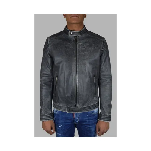 Jackets > Leather Jackets - - Philipp Plein - Modalova