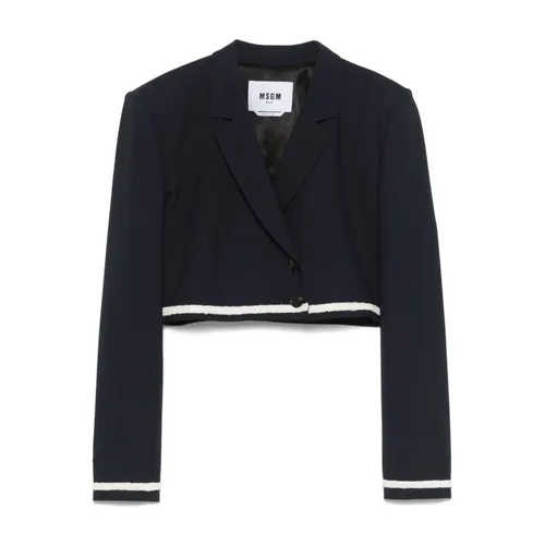 Msgm - Jackets > Blazers - Blue - Msgm - Modalova