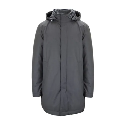 Herno - Coats > Parkas - Gray - Herno - Modalova