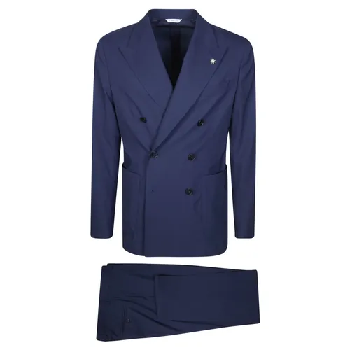 Suits > Suit Sets > Double Breasted Suits - - Manuel Ritz - Modalova